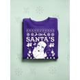 thumbnail image 3 of Santa's Naughty List Christmas Women's Sweatshirt, 3 of 4