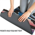 thumbnail image 3 of Colorful and Black Of Leopard Print Hot Yoga Mat Towel Non Slip for Hot Yoga - Quick-Drying Yoga Mat Cover with 4 Corner Pockets with Travel Bag - Hot Yoga Towel Non Slip 70"x26", 3 of 6