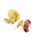 thumbnail image 3 of Peony Stylish Mens Cufflink for Formal Attire, Made of Stainless Steel, Ideal for Corporate Events, 3 of 6