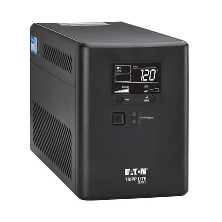 Tripp Lite by Eaton 600-Watt Line-Interactive Cloud-Connected Tower UPS with Remote Monitoring, 10 Outlets, 5-Ft. Cord, SMART1000LCDTNC
