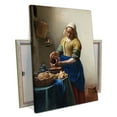 thumbnail image 2 of Johannes Vermeer Art Painting The Milkmaid Poster Baroque Vintage Wall Art Picture Print Canvas Painting Home Bedroom Bathroom Decor Poster, 2 of 7
