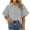 Black, variant on Dpjklzsn Women's Striped Button Down Shirt, Short Sleeve Collared Loose Fit Blouse with Front Pocket