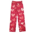 thumbnail image 3 of Hvyesh Women Pajamas Set Button Down Sleepwear Long Sleeve Love Heart Print Nightwear with Long Pants Soft Pjs Set, 3 of 4