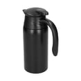 thumbnail image 3 of Tetera eléctrica de 800 ml con base, gran capacidad, portátil, aislante, calentador de agua para coche, color negro mate, 3 of 14