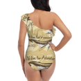 thumbnail image 5 of Haiem We Live for Adventure Women's One Piece Swimsuits Tummy Control One Shoulder Bathing Suits Ruffle Swimwear-Medium, 5 of 8
