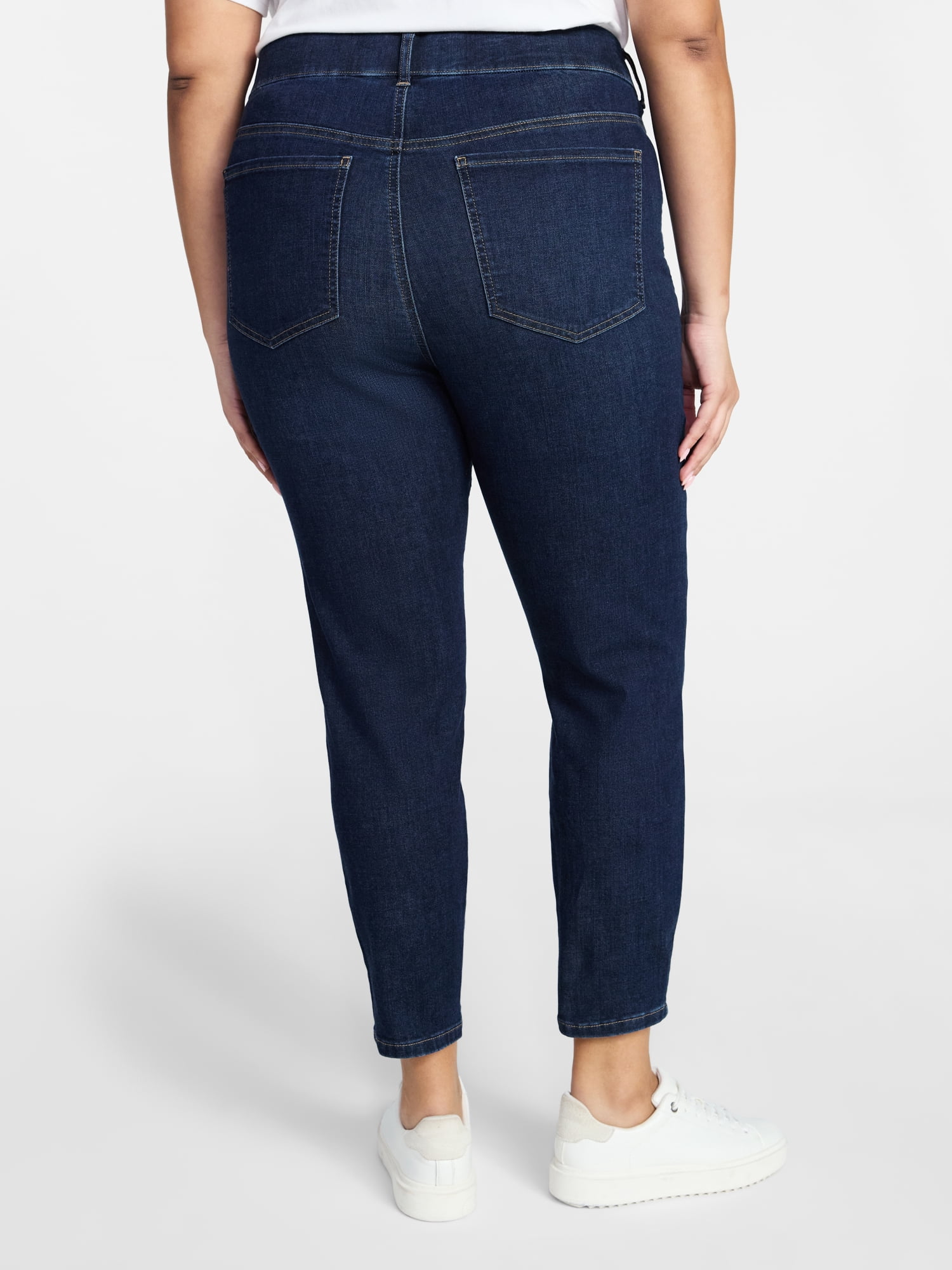 Terra & Sky Women's Plus Signature Pull On Skinny Jegging Pants with Control Panel, Sizes 0X-5X