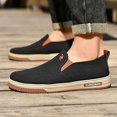 thumbnail image 2 of CANEMON Men's Canvas Slip-On Loafers, LY553, Black, US 6.5, 2 of 9
