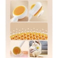 thumbnail image 5 of Tvtnvo 2 Pack Dog Brush for Shedding Pet Hair Removal Self-Cleaning Comb One-Click Egg-Shaped Grooming Tool with Stainless Steel Pins Gentle Knot and Knots Remover for Cats and Dogs 7.1x3.1in White, 5 of 6