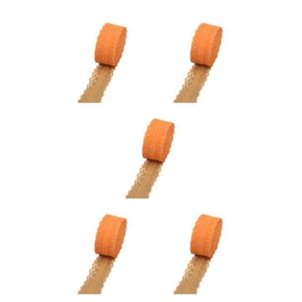 Toystoory Cinta de tela fácil de atar para manualidades - Cinta de regalo artesanal multifuncional y hermosa E3-5 naranja Type2 NO2