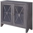thumbnail image 3 of Furniture of America Astro Wood 2-Shelf Accent Cabinet in Distressed Gray, 3 of 7