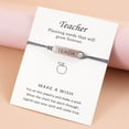 thumbnail image 6 of SUSHANG Stainless Steel Bracelet Day Card Card Blessing Color 5 Card Teacher'S Gift Blessing Colors Bracelet Ladies Bracelet Greeting Men'S Bracelet Teacher Bracelets, 6 of 7