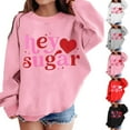 thumbnail image 6 of Valentines Day Baby Girl Outfit Crewneck Sweatshirt Lover Themed Letter Print Long Sleeve Pullover Toddler Hoodie for Boy 3-4 Years, 6 of 6