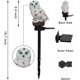 thumbnail image 5 of Escultura decorativa de resina con forma de búho blanco para exteriores, con energía solar, para jardín, patio, camino, césped, etc., figuras multiusos y decoración de jardín, 5 of 7
