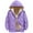 Purple, variant on SUXIAN Boys Winter Jacket Lined Hooded Thickened Warm Coat for Children Youth Cold Weather Windproof Black 11-12Years