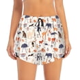 thumbnail image 2 of Xecao South American Animals for Double-layer Running Short for Women, Perfect for Gym, Tennis, and More, Featuring a Convenient Pocket-, 2 of 7