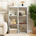 thumbnail image 4 of Costway 3-Cube Bookcase Open Back Bookshelf with Anti-tip Kit Modern Style Organizer, 4 of 12