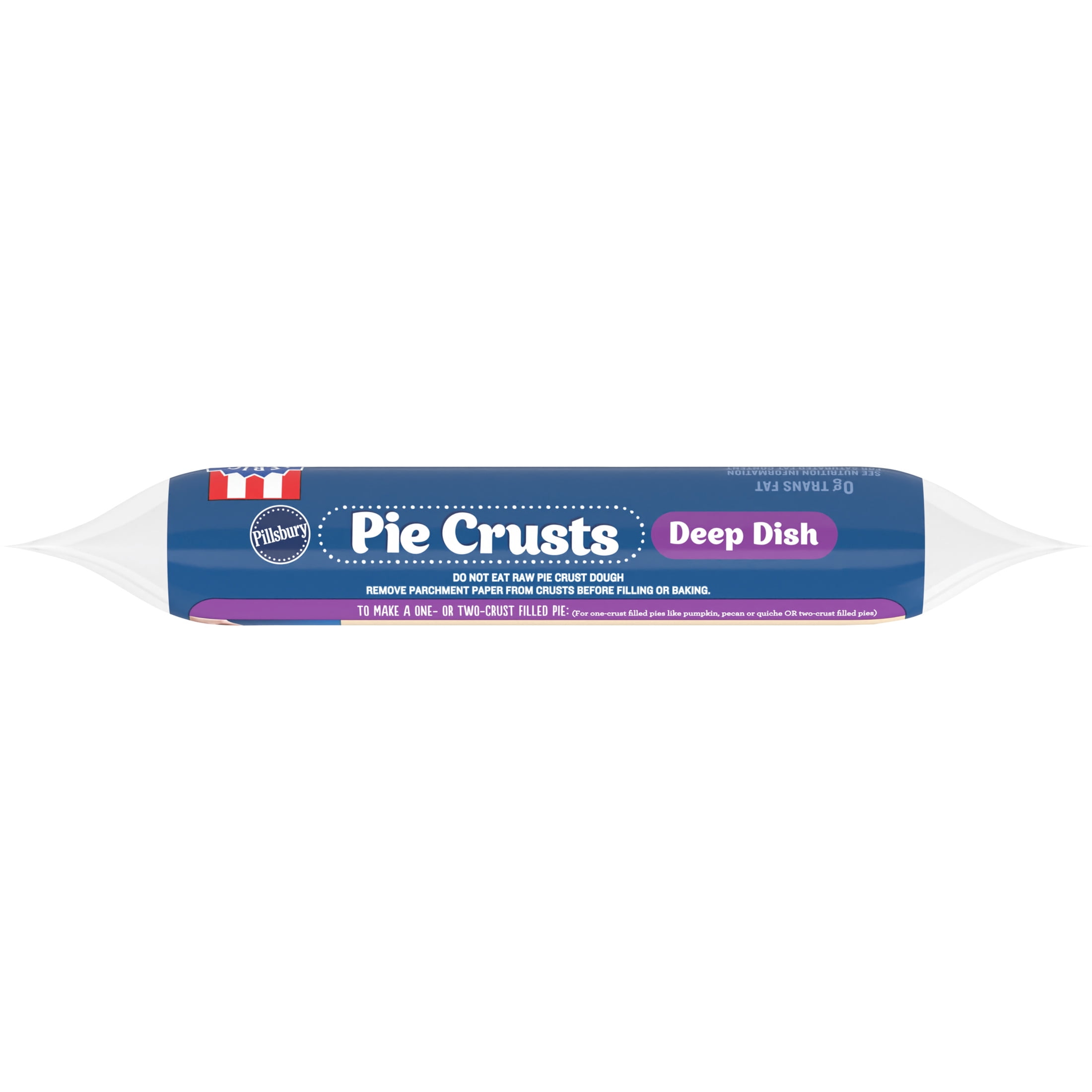 Pillsbury Frozen Pie Crust, Deep Dish, Two 9-Inch Pie Crusts and Pans, 2 Count, 12 oz