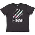 thumbnail image 3 of Inktastic Skier I Love Skiing Youth T-Shirt, 3 of 5