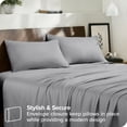 thumbnail image 2 of Bare Home Sateen Weave Pillowcase Set - 400 Thread Count - 100% Organic Cotton - King, Light Gray, 2-Pieces, 2 of 5
