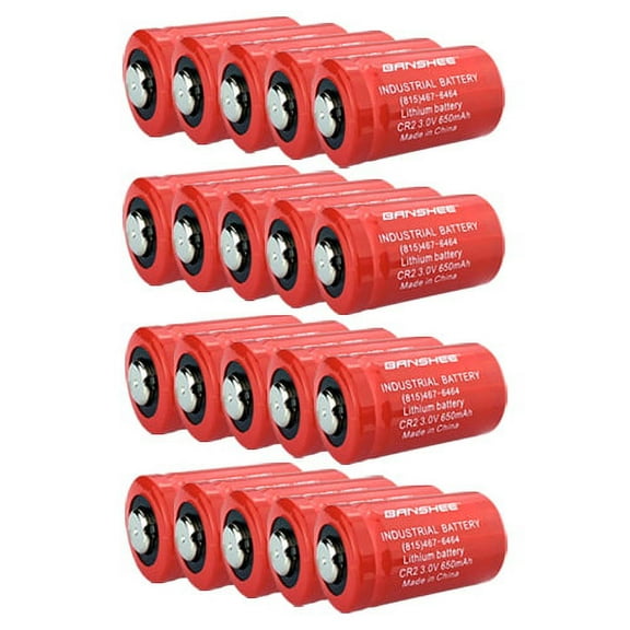 Banshee Replacement for Lithium 650mAh 3V CR2 DLCR EL1CR2 CR15H270 Battery - 20 Pack