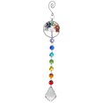 thumbnail image 1 of Coche colgante colgante de cuentas de cristal decoración de bricolaje anillo de metal árbol prisma decoración para ventana al aire libre Jumpingount HA005335-00, 1 of 6