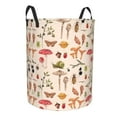 thumbnail image 2 of Fotbe Retro Autum Mushrooms Laundry Basket with Handles, Waterproof Large Laundry Hamper, Wash Bag for Corner Dorm, Rolling Laundry Basket with Handles-Small, 2 of 8