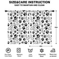 thumbnail image 2 of Blackout Kids Curtains,Pet Paw Print and Bone Childrens Insulated Curtains Set Of 2,Bedroom Essentials,Toddler Room Decor 42x63in(106x160cm), 2 of 4