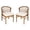 Teak, variant on GZXS 2-Pack Acacia Wood Dining Chairs in Light White Wash, Outdoor Farmhouse Patio Chairs with Curved Spindle Back & Cream Seat Cushions, 400 lbs Capacity