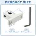 thumbnail image 2 of Uxcell Aluminum Linear Rod Rail Shaft Support, Linear Rail Mounting Bracket Motion Rod Clamping Guide Support for 3D Printer 6mm, 2 of 7