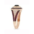 thumbnail image 3 of Everly Women's Ruby and Diamond 10k Rose Gold Ring, 3 of 6