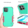 thumbnail image 4 of CoverON Apple iPhone 12 Pro Max Case (6.7"), Military Grade Heavy Duty Full Body Tri-Layer Rugged Cover, Mint Teal Pink, 4 of 7