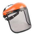 thumbnail image 2 of Casco forestal, casco protector de tamaño ajustable con visera, resistente para corte eléctrico, forestal, cortadora de troncos , Gorras naranjas, 2 of 9