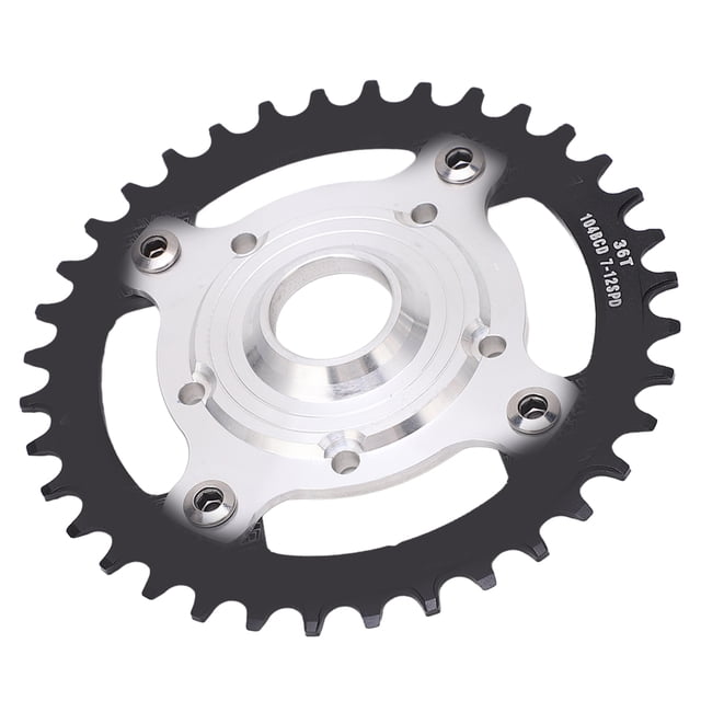 Base de conversión, adaptador de engranaje de bicicleta eléctrica 104BCD 36T, adaptador de engranaje BCD, máxima comodidad
