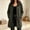Gray, variant on ZunFeo Women’s Hooded Suede Coat, Casual Drawstring Mid‑Length Button Down Fall Winter Trench Coat Jacket