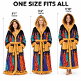 Black Culture Heated Robe for Adults - African Art Hooded Wearable ...