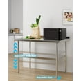 thumbnail image 4 of Heavy Duty Stainless Steel Table for Prep and Work, NSF Commercial Table with Adjustable Bottom Shelf for Kitchen, Restaurant, Home, Garage, Hotel, 4 of 6