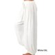 thumbnail image 2 of Qarigey Pantalones deportivos de pierna ancha para mujer, pantalones de chándal de baile para gimnasio, ropa de playa, pantalones de Prendas para la parte inferior del cuerpo Blanco 3XL, 2 of 5