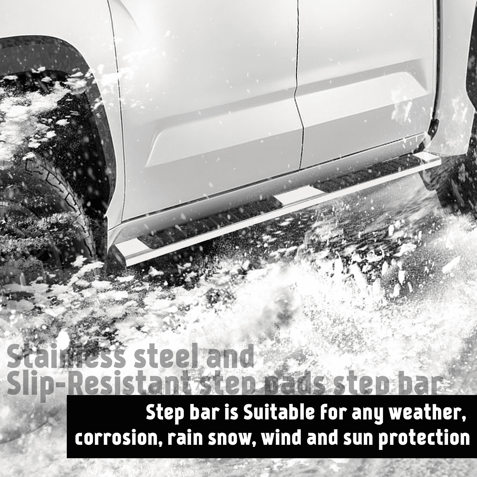 TPA 6 inch Running Boards Fit for 2022-2025 Toyota Tundra Crew Max Cab Side Step Nerf Bar Mirror Stainless Steel