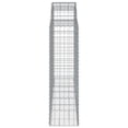 thumbnail image 3 of vidaXL Arched Gabion Baskets 8 pcs 200x50x140/160 cm Galvanised Iron, 3 of 4