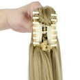 thumbnail image 5 of AynnQueen Ponytail Extension Claw Clip in Pony Tails Hair Extensions Synthetic Wavy Straight Secret Ponytail Hairpiece 18/21 Inch, 5 of 6