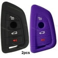 thumbnail image 2 of Dobrev Silicone Keyless Entry Remote Fob Case Cover Protector Skin Compatible with BMW X1 X3 X5 X6 M5 2 3 5 6 7 Series 2018 2017 Smart Key, 2 of 4