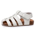 thumbnail image 5 of Blikcon Boys Girls Unisex Closed Toe Strappy Sandals With Comfort Cork Footbed (Toddler/Little Kid), 5 of 8