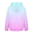 thumbnail image 5 of ManxiVoo Oversized Gradient Print Hooded Sweatshirt Women Casual Loose Long Sleeve Pullover with Pockets Fashion Tops XXL Size Pink, 5 of 9