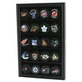 thumbnail image 1 of 20 Hockey Puck Display Case Cabinet Holder Wall Rack 98% Uv Protection Also Fits Pucks In Square Plastic Case (Black Finish), 1 of 4