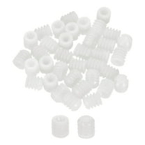 Uxcell 200Pack 0.33"x0.38" Hinge Dowels, Plastic Dowel Insert for Cabinet Door Hinges Furniture Connections, White