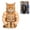 Nude, variant on Cat Muscle Arms, Hilarious 3D Printed Costume, Comfy Pet Shoulder Attachment for Feline Cosplay, Lightweight PLA Toy for Cats(Small,White)