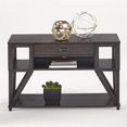 thumbnail image 1 of Progressive Furniture Consort Wood Sofa Console Table in Midnight Oak Brown, 1 of 2
