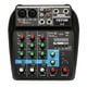 thumbnail image 1 of Consola de mezcla de sonido TU04 BT Sound Mixing Console Record 48V Phantom Power Monitor AUX Paths Plus Effects 4 canales Mezclador de audio con USB Tomshoo  Consola de mezcla de sonido, 1 of 6