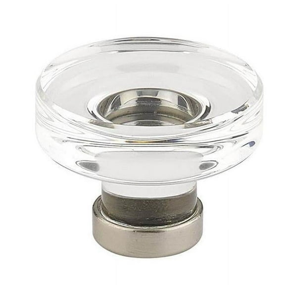 Emtek 86569US4 1.25 in. Grayson Crystal Cabinet Knob, Satin Brass