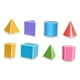 thumbnail image 1 of Juego de 8 formas geométricas plegables, material escolar, material didáctico, sólidos geométricos 3D, juguetes educativos para niños en el aula., 1 of 9